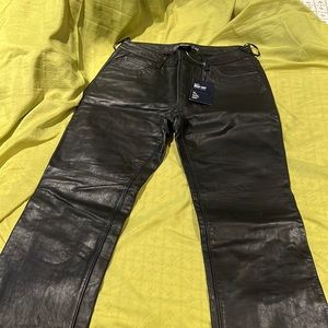 Gap, 100 leather,  boot cut,
